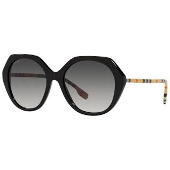 Vanessa Grey Gradient Irregular Ladies Sunglasses - Picture 1 of 2